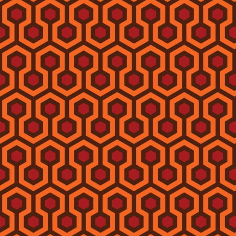 texture che si ispira ala famosa moquette di del film Shining